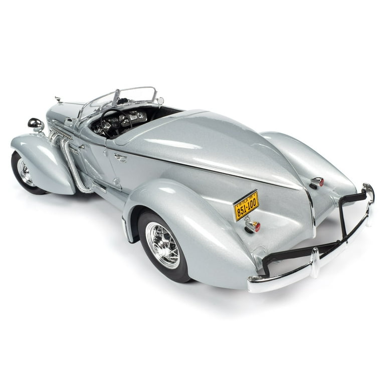 1935 Auburn 851 Speedster Haze Gray 1/18 Diecast Model Car by Auto World