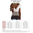 thumbnail image 5 of Camiseta con ribete de encaje, cuello en V, manga corta, cómoda y básica de verano para el trabajo a domicilio, 5 of 5