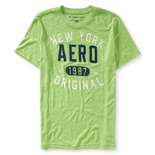 Camiseta gráfica Aeropostale New York Verde Mediano