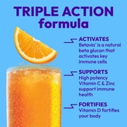 Emergen-C Immune+ Triple Action Immune Support Powder, Betavia (R), 1000Mg Vitamin C, B Vitamins, Vitamin D and Antioxidants, Super Orange, Back to School Essentials – 30 Count