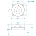 thumbnail image 5 of Seachoice 11531 Compact Battery Selector Switch, For Use With Two (2) or More Batteries, 5 of 5