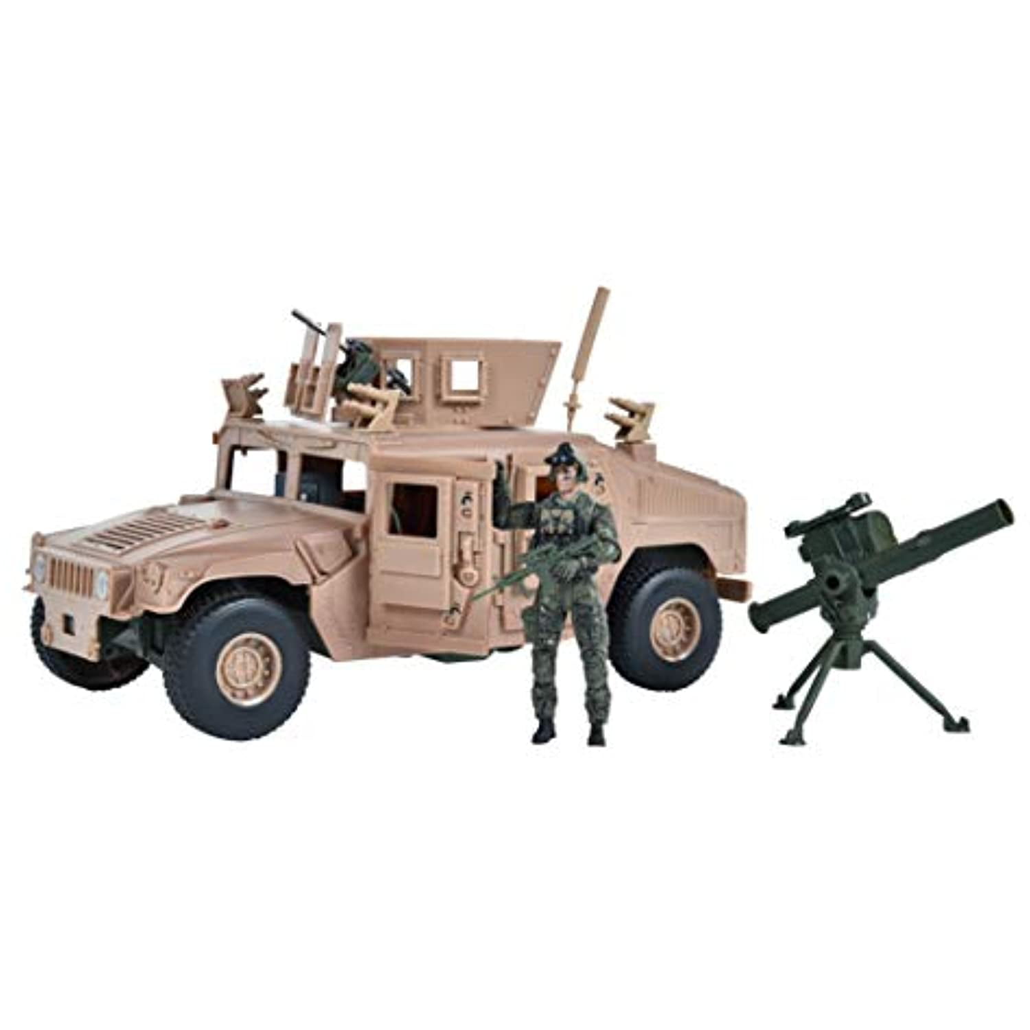 Big Daddy Army Transport Truck Military Toy Truck with Lights and Sound Emergency Quick Release Effect KidsVoiceToys SG_B07GD7KZ87_US