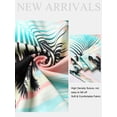 thumbnail image 7 of NFTOEIULA Women Tropical Puffy Short Sleeves V-Neck Blouse, 7 of 7
