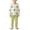 Green, variant on Bovxnpu Boys Girls Sleepwear Set Kids Print Cotton Long Sleeve Top Pants Homewear Outfits