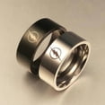 thumbnail image 1 of Stainless Steel Flash Ring Silver Titanium Ring, 1 of 3
