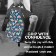 thumbnail image 6 of Honeii Dinosaur Print Insulated Lunch Bag, Reusable Lunch Box for Adult, Leakproof Cooler Bag for Work Office Travel Picnic, 6 of 7