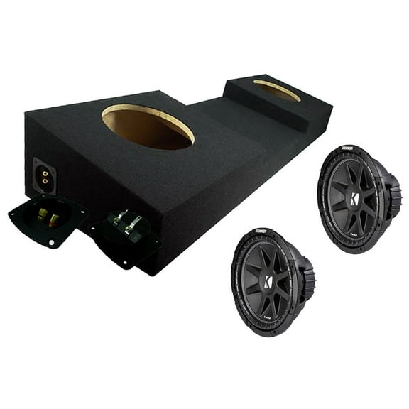 Kicker 43C124 12" Comp C12 Series 150W RMS 4 Ohm Sub & ASC TRUCK572X12 Sub Box
