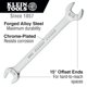 thumbnail image 2 of Llave Klein Tools 68466 con extremos compensados de 15/16 pulgadas y 1 pulgada, 2 of 2