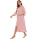 thumbnail image 2 of Sonducket Poliéster Mujer Vestido de noche Reemplazo casual Manga larga Transpirable Otoño Invierno Cardigan Oficina Ropa de dormir Rojo S Type2 NO2, 2 of 6