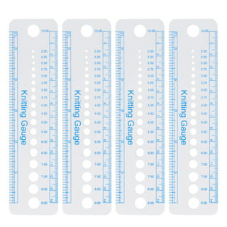 Knitting Accessories Needle Gauge Inch Sewing Ruler Tool CM 2-10mm