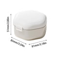thumbnail image 3 of Dvruxg Denture Case - Portable Leakproof False Teeth Container Denture Cup With Lid, Portable Denture Cup | Denture Bath Case, Waterproof Dentures Case, Denture Container for Home, Offices, 3 of 5