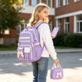 thumbnail image 2 of jiaxiM School Backpacks for Ages 5th 6th 8th 10th - Casual 3 In 1 Daypack Set With Lunch Tote School Bag for Primary School, Middle Elementary, High School, Park, Travel, Outdoor Recreation, 2 of 6