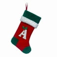 thumbnail image 1 of 18 Inches Monogram Christmas Stockings With Letters Large Soft Christmas Stockings Red Velvet With White Soft Plush Cuff For Christmas Xmas Tree Holiday Fireplace, 1 of 5