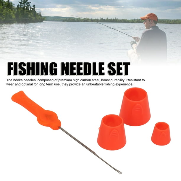 Hook Fishing Needle Set Splicing Tools Carbon Steel Driller 3 Cones Easy  Use Fishing Tackle For Carp Fishing Making Rig 