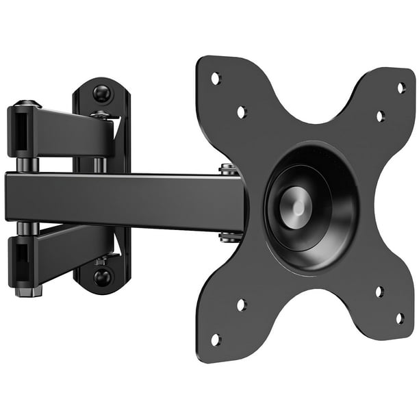 WALI Soporte de pared para TV Monitor LCD articulado de movimiento completo Brazo de extensión de 15 pulgadas Giratorio inclinable para la mayoría de pantallas planas de televisores LED de 13 a 32 pul