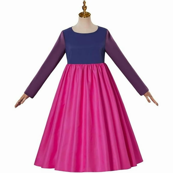 Women's Mad Madam Mim Gothic Victorian Wizard Dress Steampunk Inspired Long Sleeve Purple Ball Gown