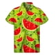 thumbnail image 3 of Camisas hawaianas con estampado completo de frutas y sandía para hombre, camisas casuales de manga corta con botones para playa, camisetas de vacaciones para hombre, 3 of 5