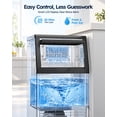 thumbnail image 5 of Ecojoy Commercial Under Counter Ice Maker, 100lbs/24H Output, 33lbs Insulated Ice Storage, Stainless Steel Built-in Freestanding Ice Machine with Self-Cleaning for Home Bar, Kitchen, Cafe, 5 of 11