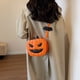 thumbnail image 1 of Bolso Bandolera de Calabaza, Novedoso Bolso de Hombro, Bolso de Mano de Halloween para Mujer, Cartera con Cadena para El Hombro, 1 of 7