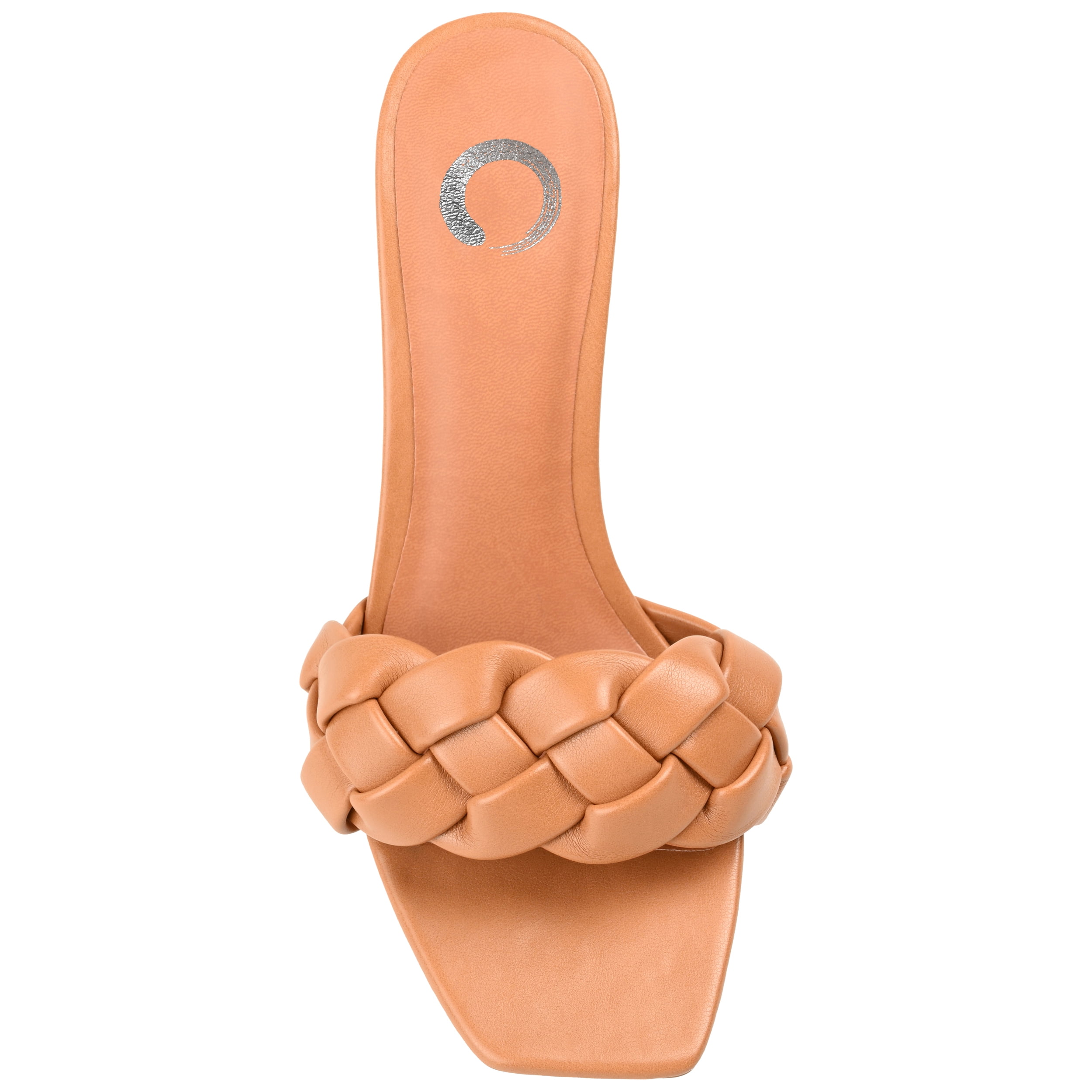 Journee Womens Hattie Open Toe Mid Stiletto Sandals