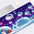 thumbnail image 6 of Purple Christmas Snowman Mouse Pad Large Gaming Mouse Pad Non-Slip Desk Pad Keyboard and Mouse Desk Mat for Gamer, Office & Home, 31.5 x 15.7 in, 6 of 6