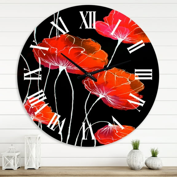 Designart 1 in Quartz Traditional Wall Clock