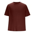 thumbnail image 6 of WAENQINLA Men's Knit Shirts Summer Short Sleeve T-Shirts Lightweight Crewneck Ribbed Sweater Stretch Solid Color Tops, 6 of 6