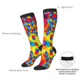 thumbnail image 5 of Women's Knee High Socks Autism Awareness Puzzle Flag Outdoor Casual Tube Socks, 5 of 7
