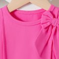 thumbnail image 4 of TOWED22 Baby Girls Lovely 2pcs Summer Outfits Tank Tee Sleeveless and Shorts Sweet Clothing Sets Cute(Hot Pink,3-4 Y), 4 of 8