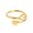 Gold L, variant on To My Granddaughter Initial Heart Ring 26 Letter Heart Jewelry for Loved Everyday Wear, Green