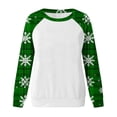 thumbnail image 4 of qucoqpe Womens Christmas Sweatshirt Long Sleeve Shirts Graphics Pullover Top for Women, 4 of 5