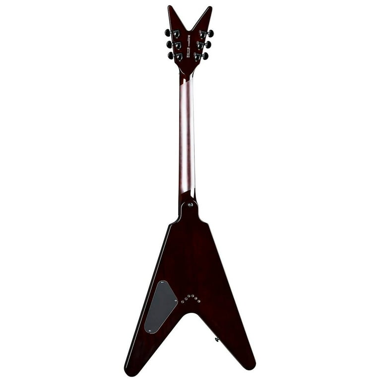 ギター DEAN V Select Quilt Top Trans Black 44730_Dean_V_Select_Quilt_Top_