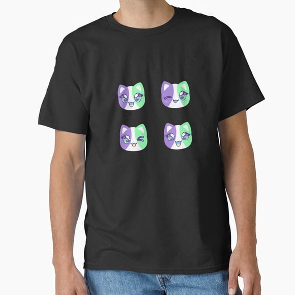 T-Shirt Unisexe Elemental Cat Aphmau Meemeow Variant Expressions Gear G002559, jusqu'à la Taille 5TG