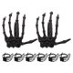 thumbnail image 2 of anillos para servilletas de Halloween, porta servilletas para fiesta de Halloween, anillos para servilletas con forma de mano de esqueleto., 2 of 5