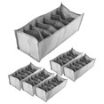 thumbnail image 2 of 6Pcs Drawer Boxes for Jeans Trousers T-Shirt Storage Boxes Organiser Cupboard Wardrobe Drawers Organ, 2 of 5