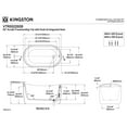 thumbnail image 3 of Kingston Brass VTRS522928 52-Inch Acrylic Oval Single Slipper Freestanding Tub with Drain in Glossy White, 3 of 5