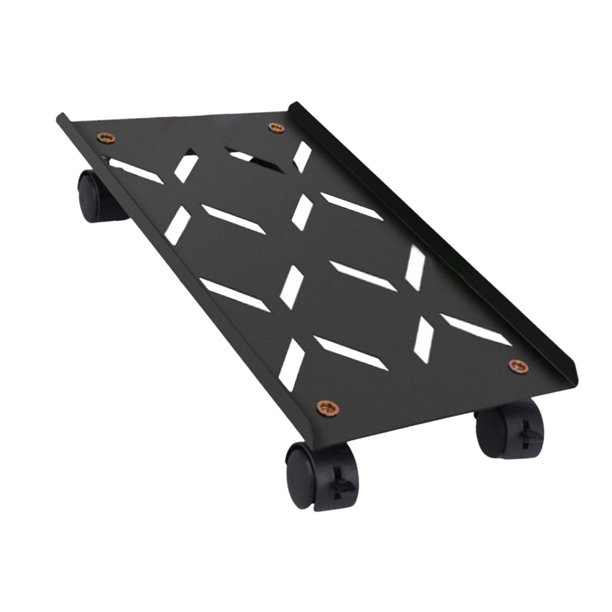 Soporte de torre para computadora, elevador de PC, portátil, resistente, con ruedas giratorias, soporte para CPU No ajustable