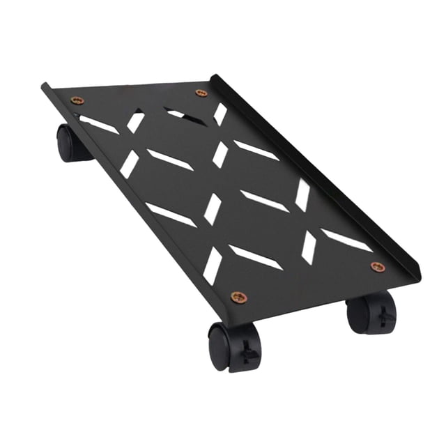 Soporte de torre para computadora, elevador de PC, portátil, resistente, con ruedas giratorias, soporte para CPU No ajustable