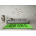 thumbnail image 3 of Ahgly Company Indoor Rectangle Oriental Green Traditional Area Rugs, 5' x 7', 3 of 4