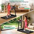 thumbnail image 4 of Tomile Treadmill, 3.0 HP Walking Pad Treadmill for Home, Folding Running Treadmill with 300 lbs Capacity, LED Display, 4 of 11