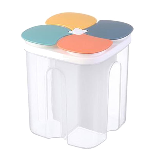 Contenedor de almacenamiento de cereales seldo, de alimentos, organización de despensa , recipiente de almacenamiento con tapa S Sunnimix Contenedor de almacenamiento de cereales