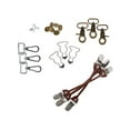 thumbnail image 4 of CTM  Elastic and Leather Suspender Gift Set with Clip Button and Swivel Ends (Men), 4 of 5