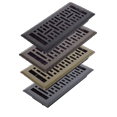 thumbnail image 4 of Sierra Grates 4” x 10" Metro Design Floor Register With Air Filter - Metallic Ash finish - Vent Covers for Home Floor, 4 of 4