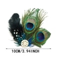 thumbnail image 2 of Elegant Rhinestone Feather Hairpins Bridal Wedding Party Hair Accessories Barrettes, 2 of 7