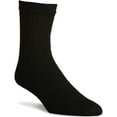 thumbnail image 3 of Black 12 Pairs Ankle/Quarter Crew Mens Socks Cotton Long Size 9-11 10-13 Sports, 3 of 5