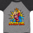 thumbnail image 4 of Inktastic Soccer Girl Superhero Girls Baby Bodysuit, 4 of 5