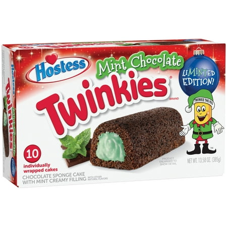 UPC 888109114114 product image for Hostess Hst Merry Mint Choc Cake Twinkie 10ct Mp | upcitemdb.com