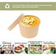 thumbnail image 5 of 20pcs Bowls de papel de kraft desechables para llevar Tazones de embalaje para llevar Tazones de sopa portátiles, 5 of 5