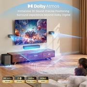 Miroir 5.1 Sound Bar for TV with Dolby Atmos, Wireless Subwoofer, Surround Sound, HDMI ARC, Bluetooth