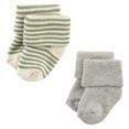 thumbnail image 3 of Hudson Baby Boy's Cotton Socks, Blue Sage Stripe, 3 of 8